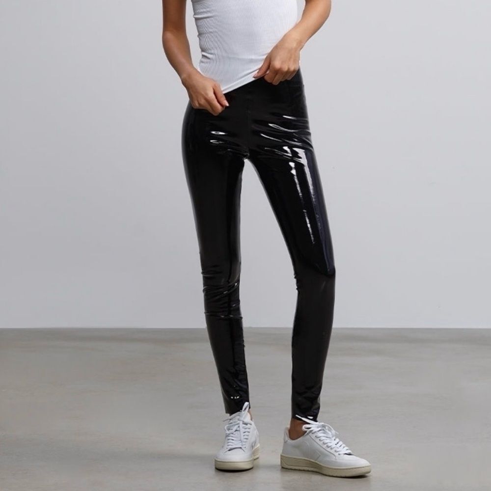 Commando Faux Patent Leather Legging Size S NWT